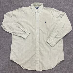 Ralph Lauren Shirt Mens Large Plaid Button Up Blake Pony Casual Classic